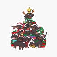 Dachshund Christmas Tree Cute Dachshund Shirt For Christmas