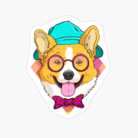 Hipster Corgi Dog Cute Corgi Lover Gifts Ideas Men Women
