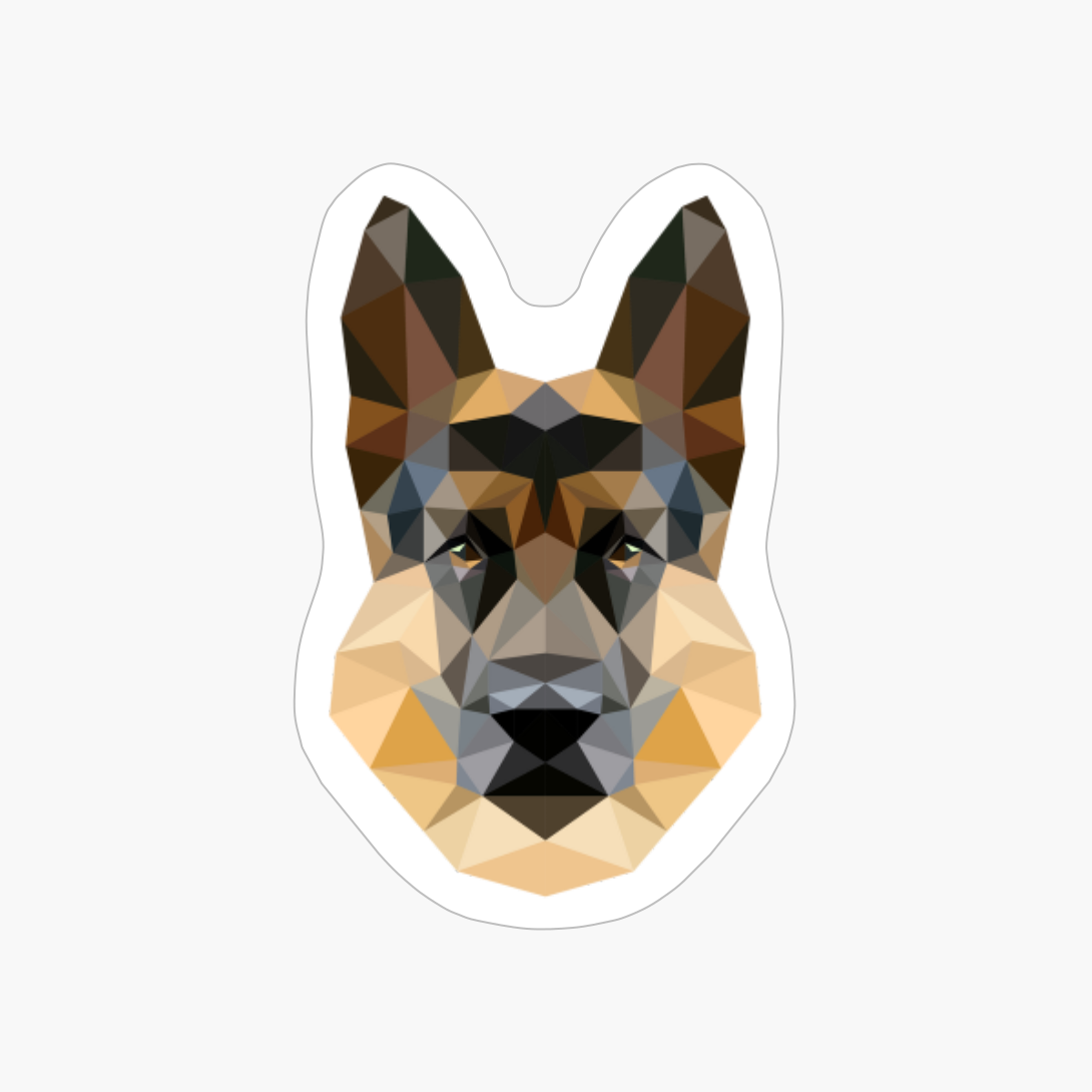 Dog Apparel Polygonal German Shepherd Dog Lover Gift Idea