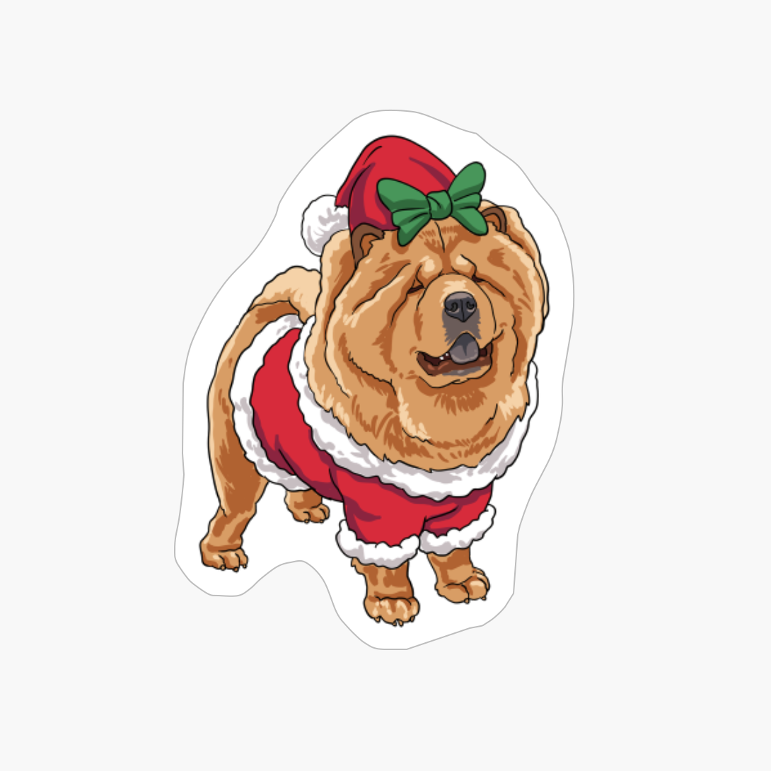 Chow Chow Christmas Dog Santa Xmas Gifts