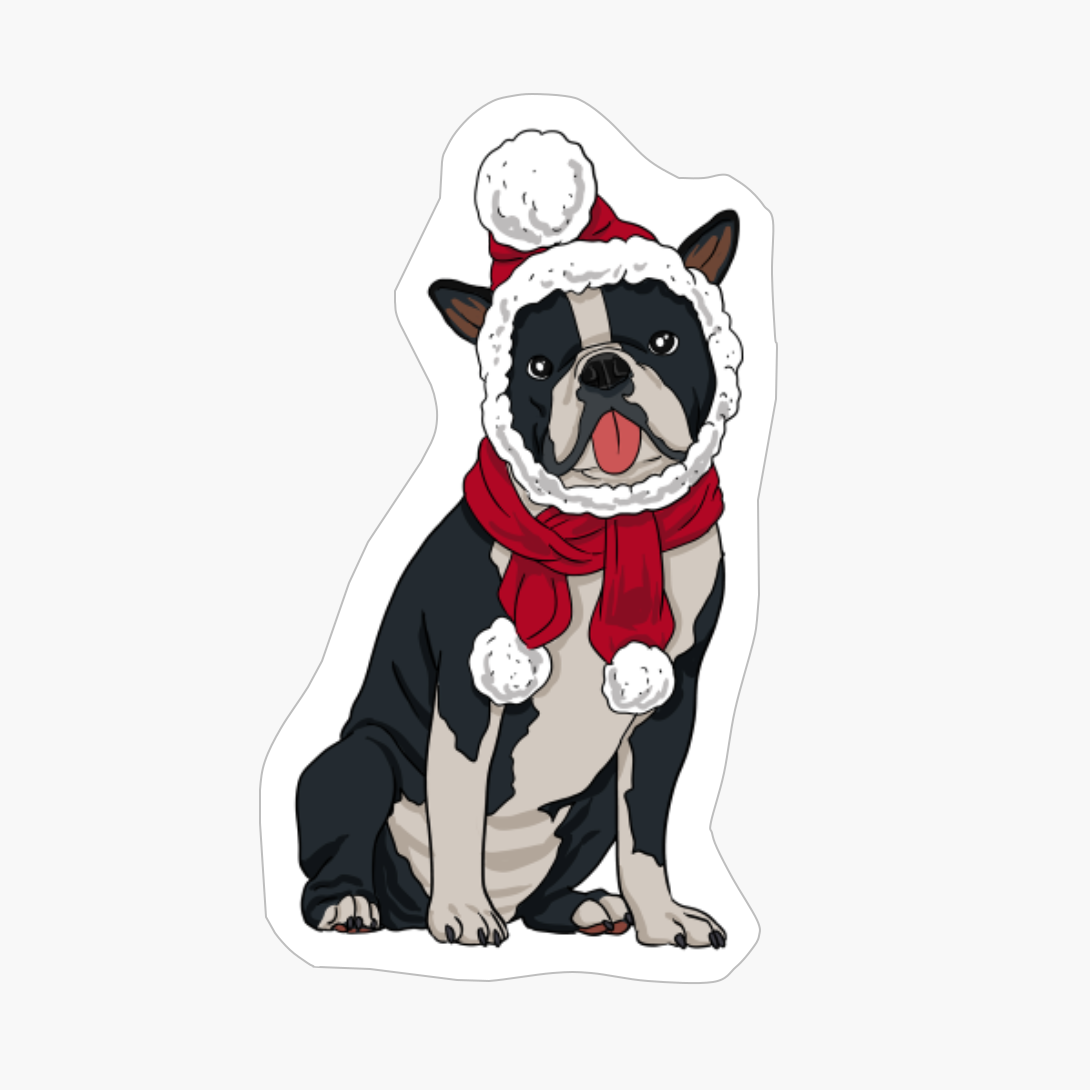 Boston Terrier Christmas Dog Santa Xmas Gifts