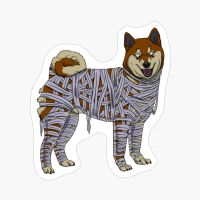 Shiba Inu Dog Mummy Halloween Costume Dog Lovers