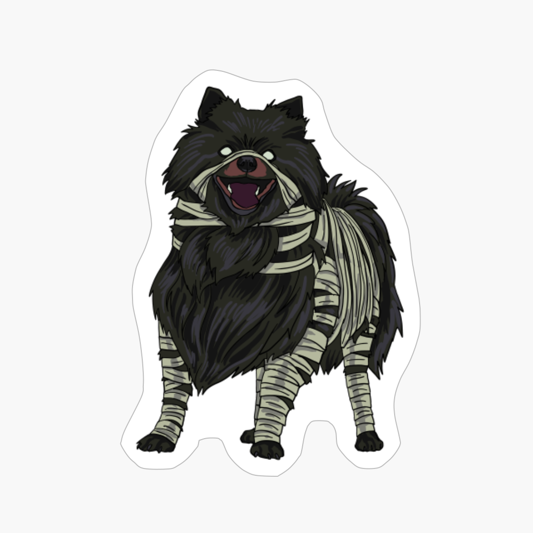 Pomeranian Dog Mummy Halloween Costume Dog Lovers