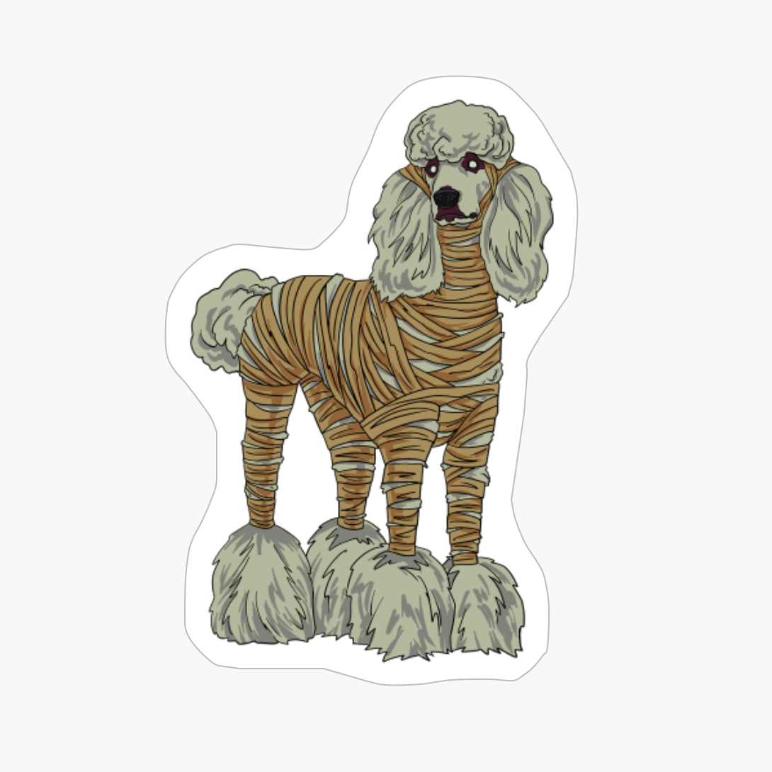 Poodle Dog Mummy Halloween Costume Dog Lovers