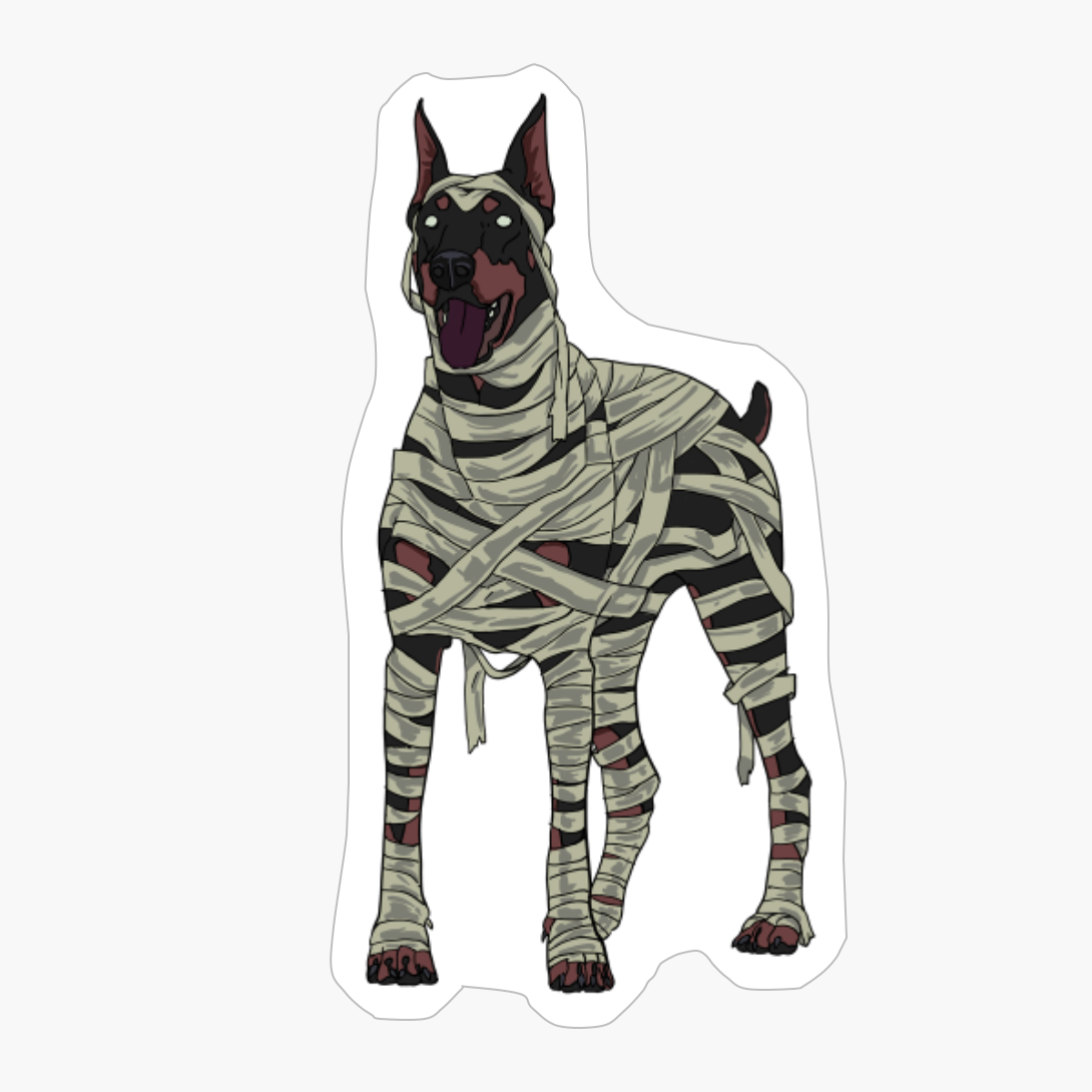 Doberman Dog Mummy Halloween Costume Dog Lovers