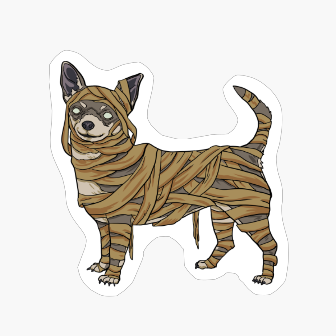 Chihuahua Dog Mummy Halloween Costume Dog Lovers