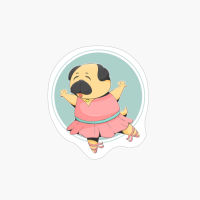 Cute Pug Ballet Dancer - Ballerina Gift For Ballet Lover
