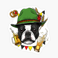 Boston Terrier Oktoberfest Dog Lederhosen German Beer Fest