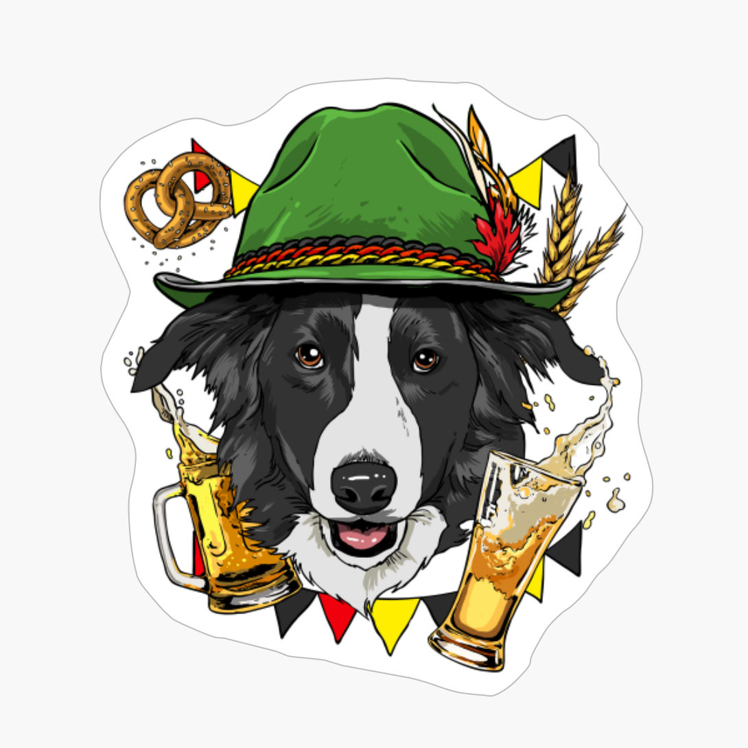 Border Collie Oktoberfest Dog Lederhosen German Beer Fest