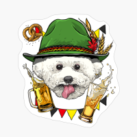 Bichon Frise Oktoberfest Dog Lederhosen German Beer Fest