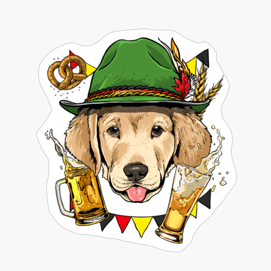 Labrador Retriever Oktoberfest Lederhosen German Beer Fest