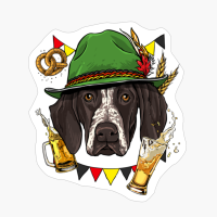 German Shorthaired Pointer Oktoberfest Lederhosen Beer Fest