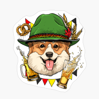 Corgi Oktoberfest Dog Lederhosen Gift German Beer Fest