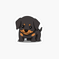Cute Kawaii Rottweiler Chibi Dog Lover Gift Idea