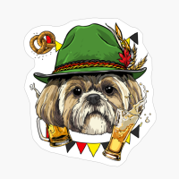 Shih Tzu Oktoberfest Dog Lederhosen Gift German Beer Fest