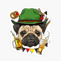 Pug Oktoberfest Dog Lederhosen Gift German Beer Fest