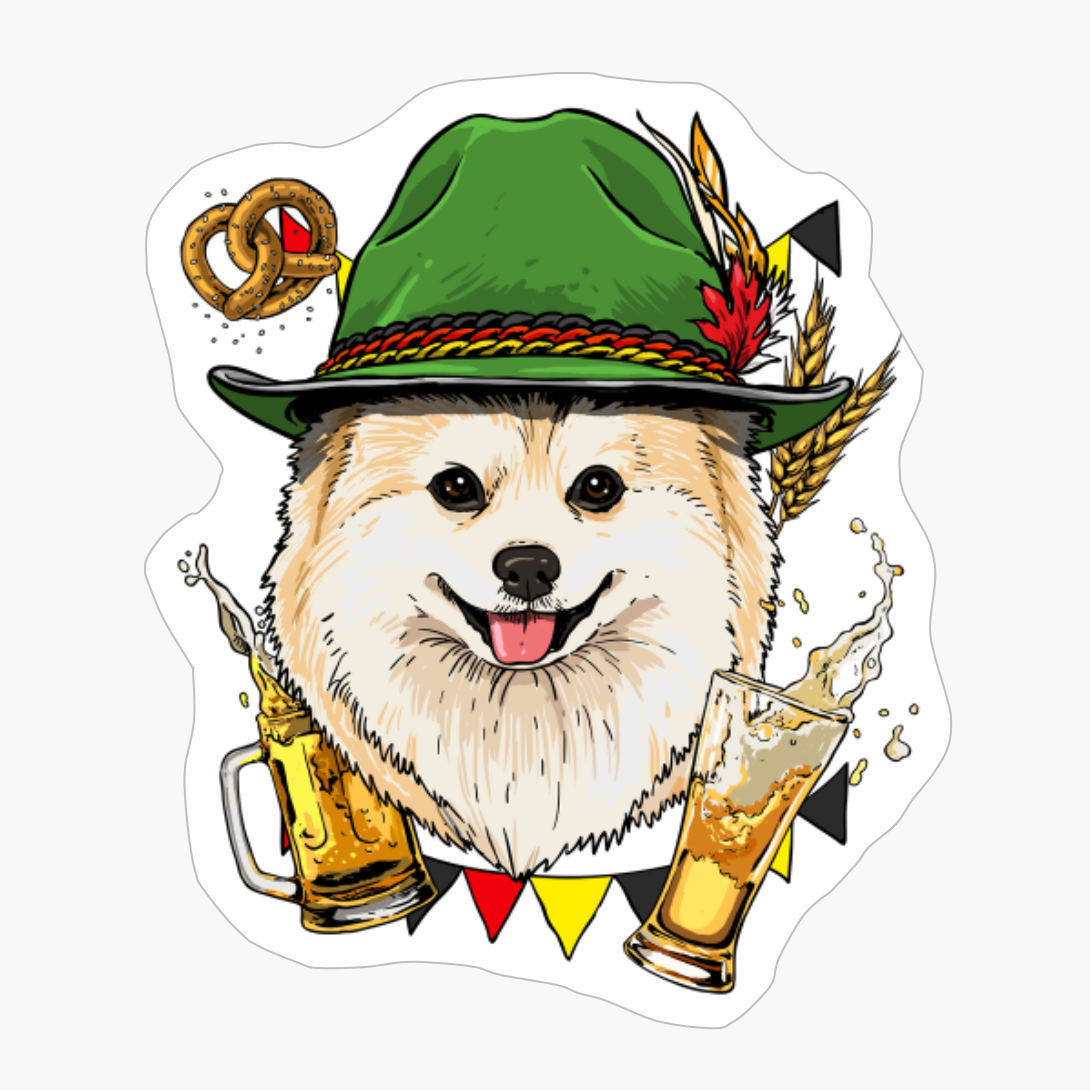 Pomeranian Oktoberfest Dog Lederhosen Gift German Beer Fest
