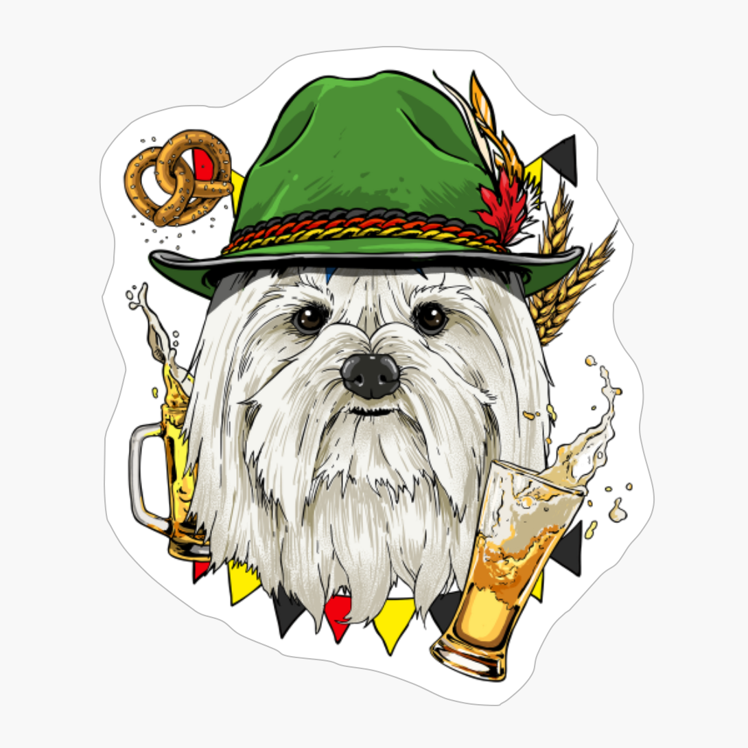 Maltese Oktoberfest Dog Lederhosen Gift German Beer Fest