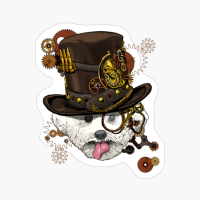 Steampunk Bichon Frise Dog Shirt Steampunk Lovers Gift
