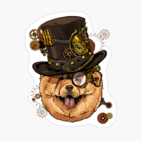 Steampunk Chow Chow Dog Shirt Steampunk Lovers Gift