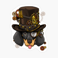 Steampunk Dachshund Dog Shirt Steampunk Lovers Gift