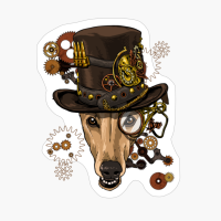 Steampunk Greyhound Dog Shirt Steampunk Lovers Gift
