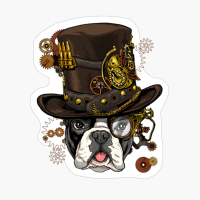 Steampunk French Bulldog Dog Shirt Steampunk Lovers Gift