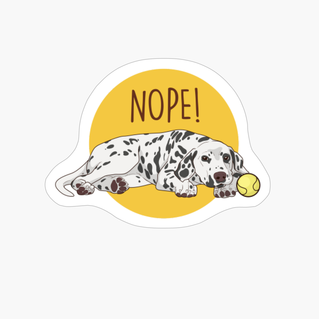 Dalmatian Shirt And Dalmatian Dog Lover - Lazy Dalmatian