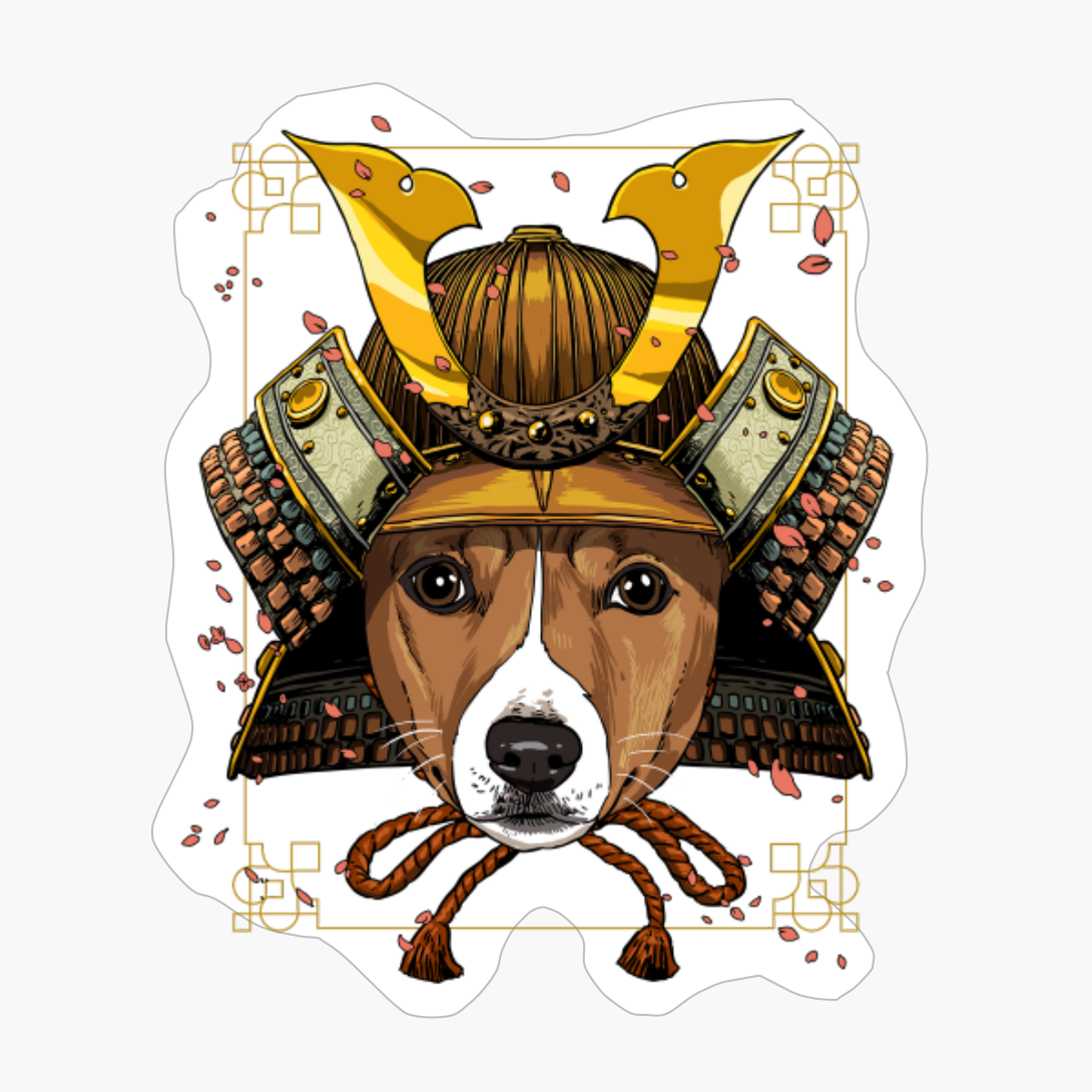 Samurai Basenji Dog Warrior Samurai Lovers Gift