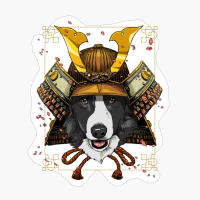 Samurai Border Collie Dog Warrior Samurai Lovers Gift