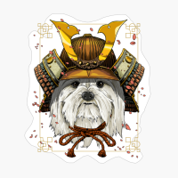 Samurai Maltese Dog Warrior Samurai Lovers Gift