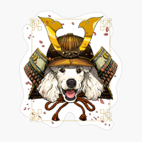 Samurai Poodle Dog Warrior Samurai Lovers Gift