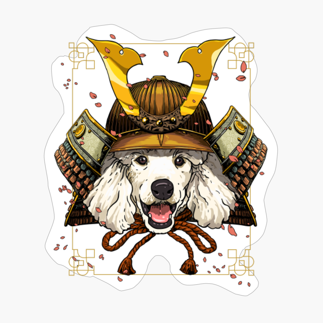 Samurai Poodle Dog Warrior Samurai Lovers Gift
