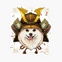 Samurai Pomeranian Dog Warrior Samurai Lovers Gift