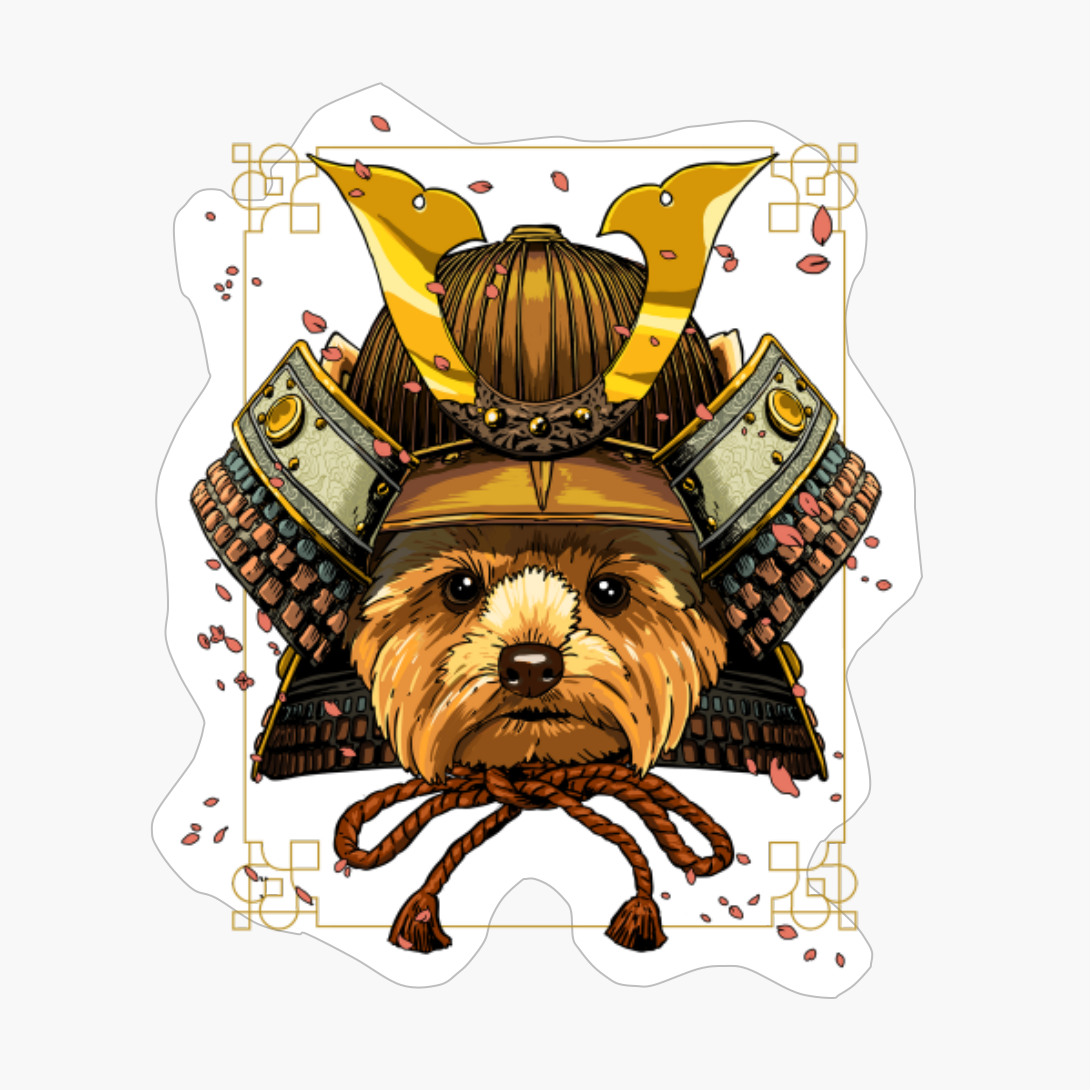 Samurai Yorkshire Terrier Dog Warrior Samurai Lovers Gift