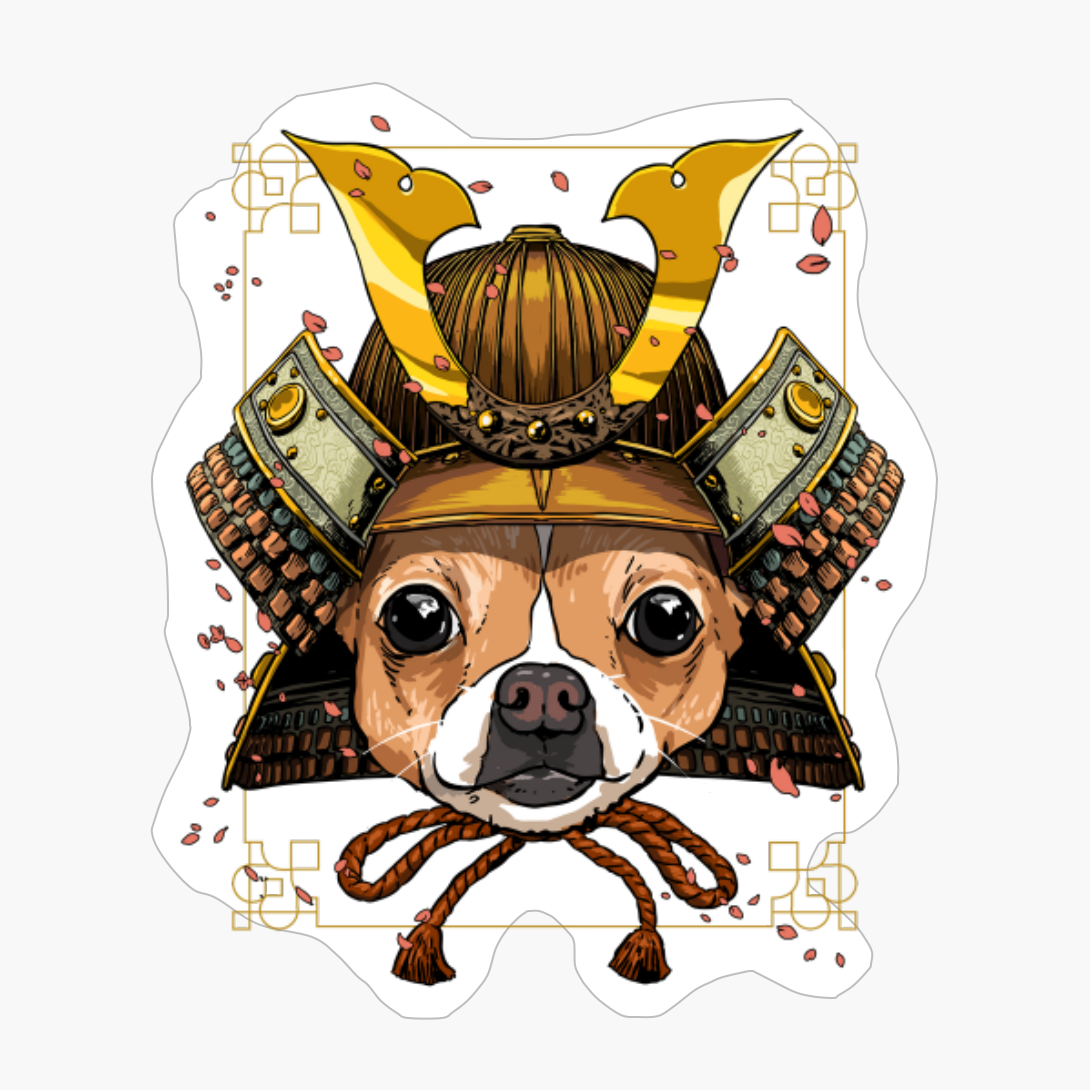 Samurai Chihuahua Dog Warrior Samurai Lovers Gift