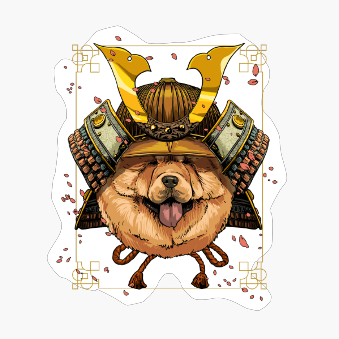 Samurai Chow Chow Dog Warrior Samurai Lovers Gift