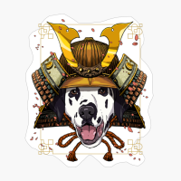Samurai Dalmatian Dog Warrior Samurai Lovers Gift