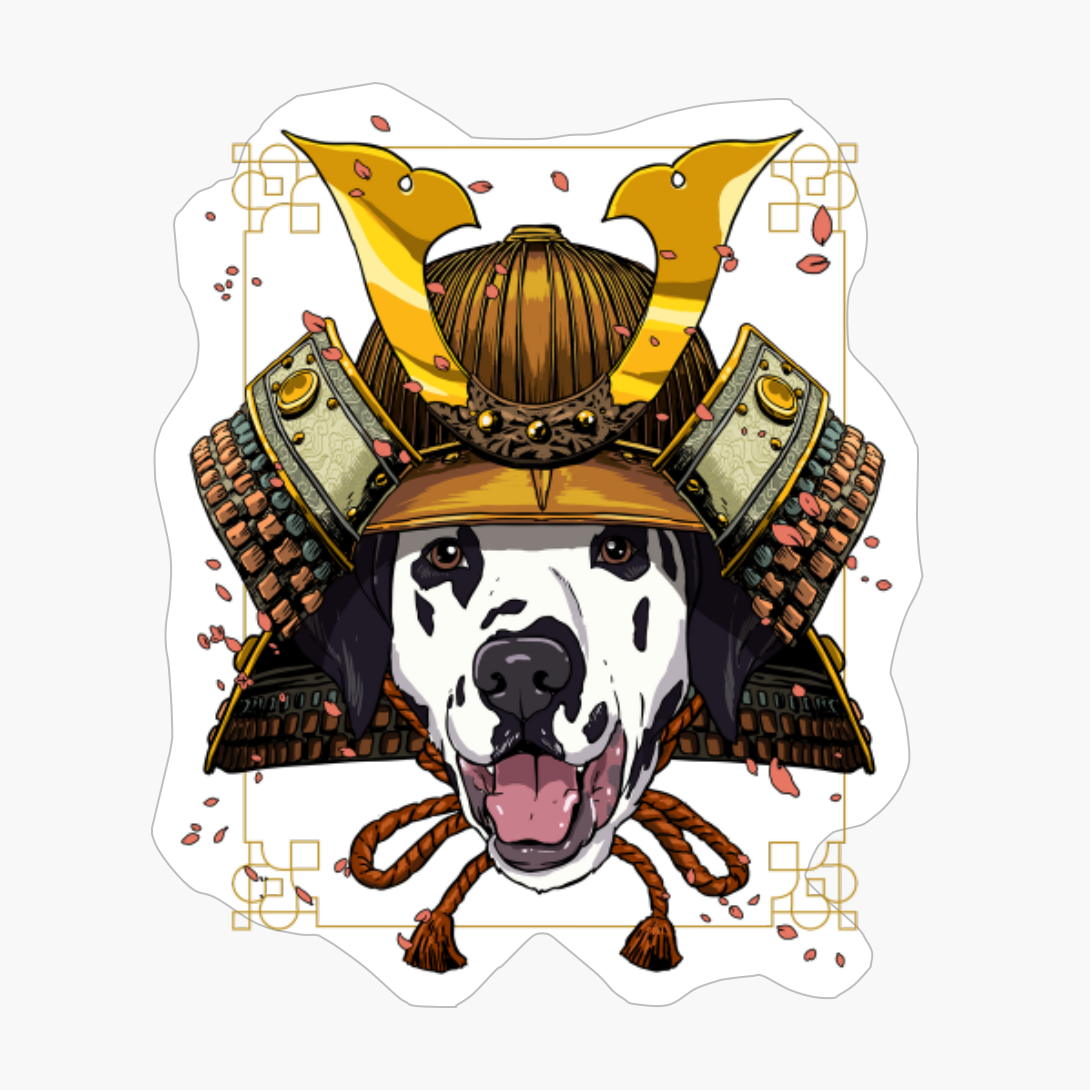 Samurai Dalmatian Dog Warrior Samurai Lovers Gift
