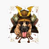 Samurai German Shepherd Dog Warrior Samurai Lovers Gift
