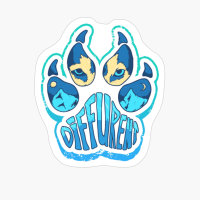 DifFurEnt Wolf Dog Paw Art Gift For Wolf Dog Lover