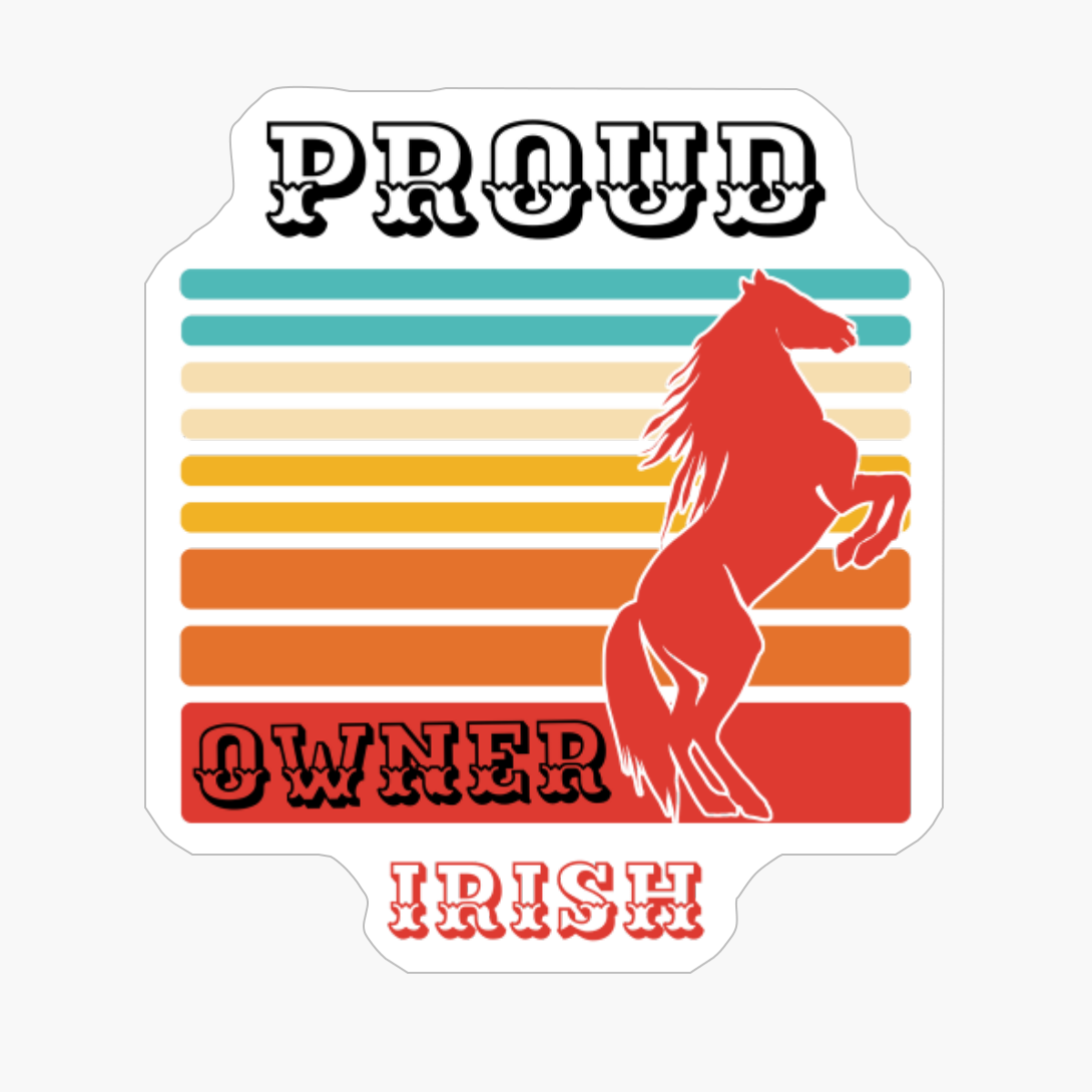 Irish Horse Breed Proud Owner