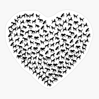 Dog Lovers Valentine's Day. Happy Valentine's Day.