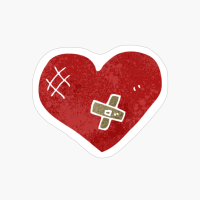 Funky And Trendy Heart For Decorating Bags And Personal Belongings