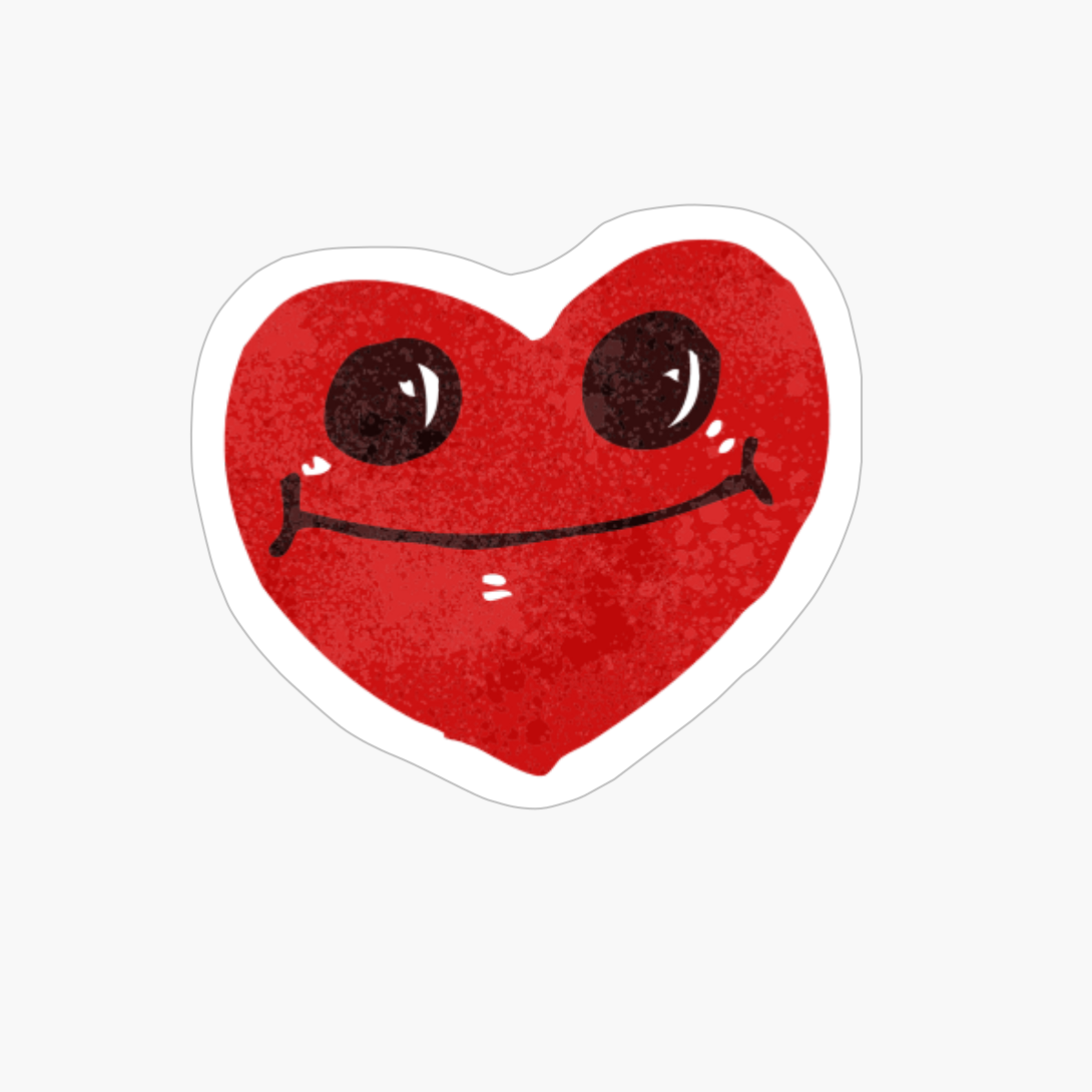 Funky And Trendy Heart For Decorating Bags And Personal Belongings