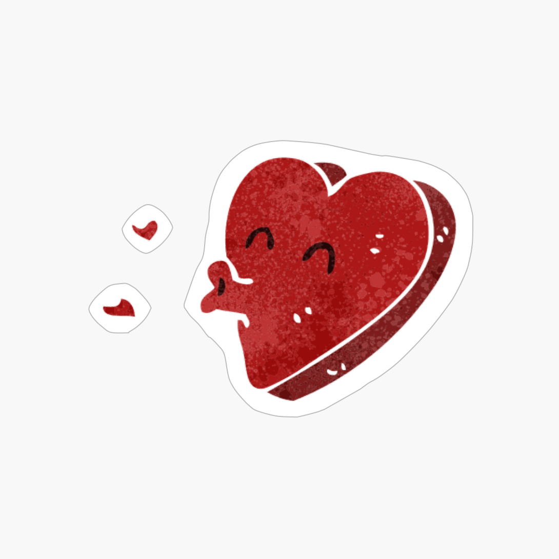 Funky And Trendy Heart For Decorating Bags And Personal Belongings