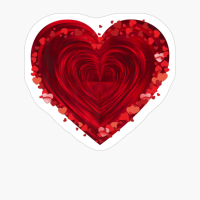 Vintage Big Red Heart Valentines Day Gift For Lover Girlfriend