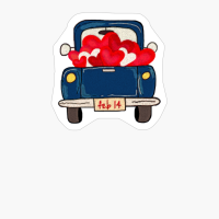 Pickup Truck Lover Heart Shape Pickup Truck Valentine's Day