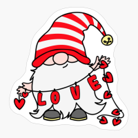 Gnome Buffalo Red Plaid Valentine