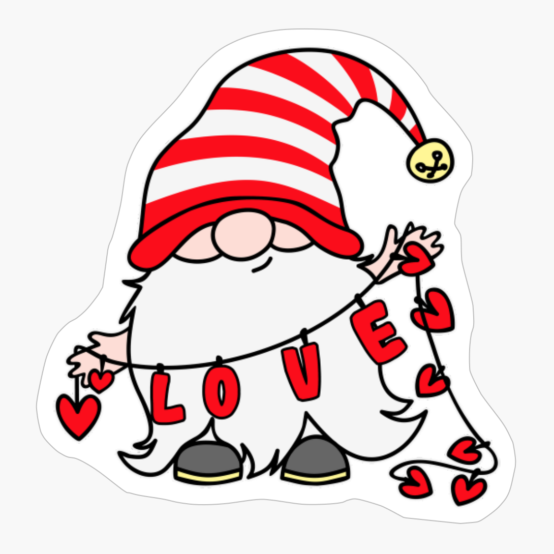 Gnome Buffalo Red Plaid Valentine